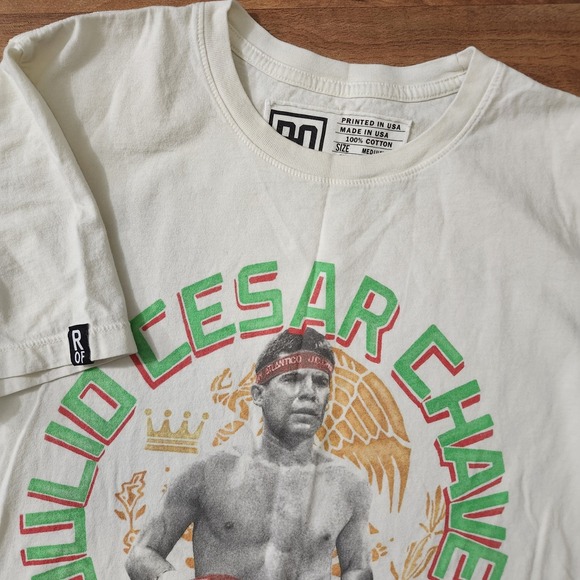 Roots Of Fight Other - Roots Of Fight Julio Cesar Chavez Campeon Mexicano Boxing T-Shirt Size Medium
